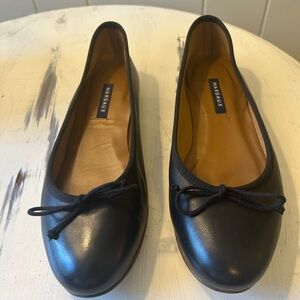 Margaux The Demi Classic Black Leather Flats